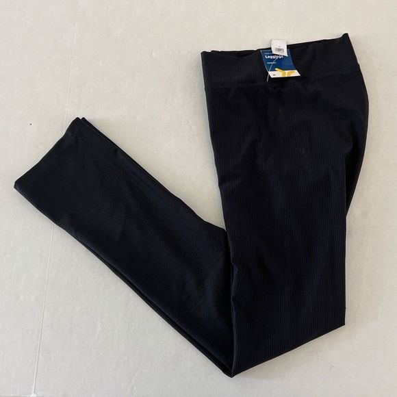 Old Navy Sz M Powersoft Extra High Rise Black Full Length Ribbed Leggings $60 - Picture 8 of 9